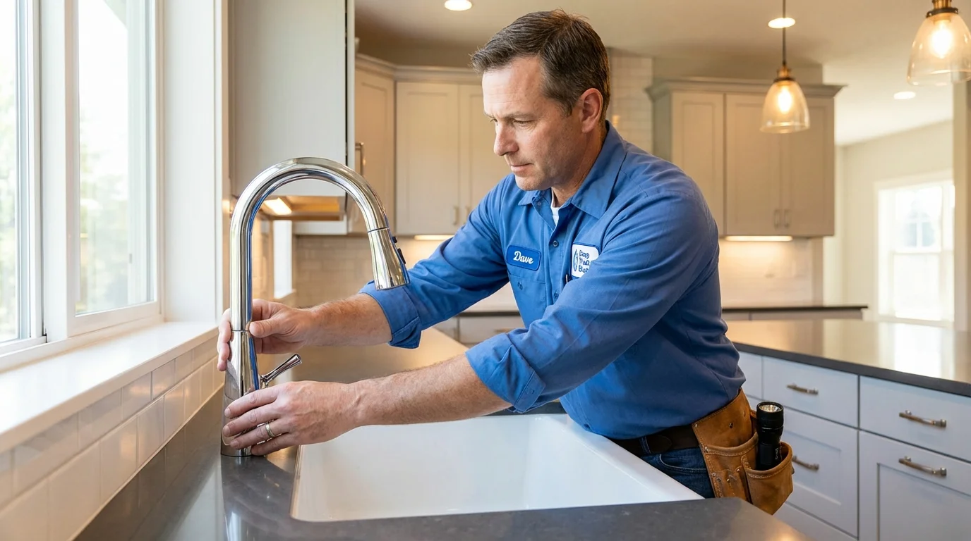 Kitchen faucet installation by Johns Plumbing LLC in Cave City